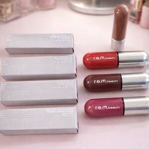 Liquid Lipstick Set - 2 Brown, Red, Pink